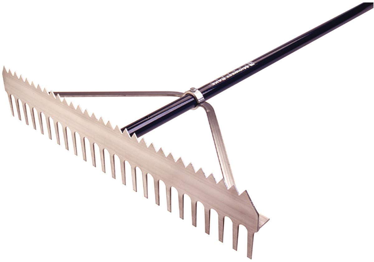 Jaypro 36-Inch Double Play Rake - Heavy Duty Lawn & Garden Rake for Leaves, Grass, and Debris - Perfect for Yard Work, Landscaping, and Sports Field Maintenance