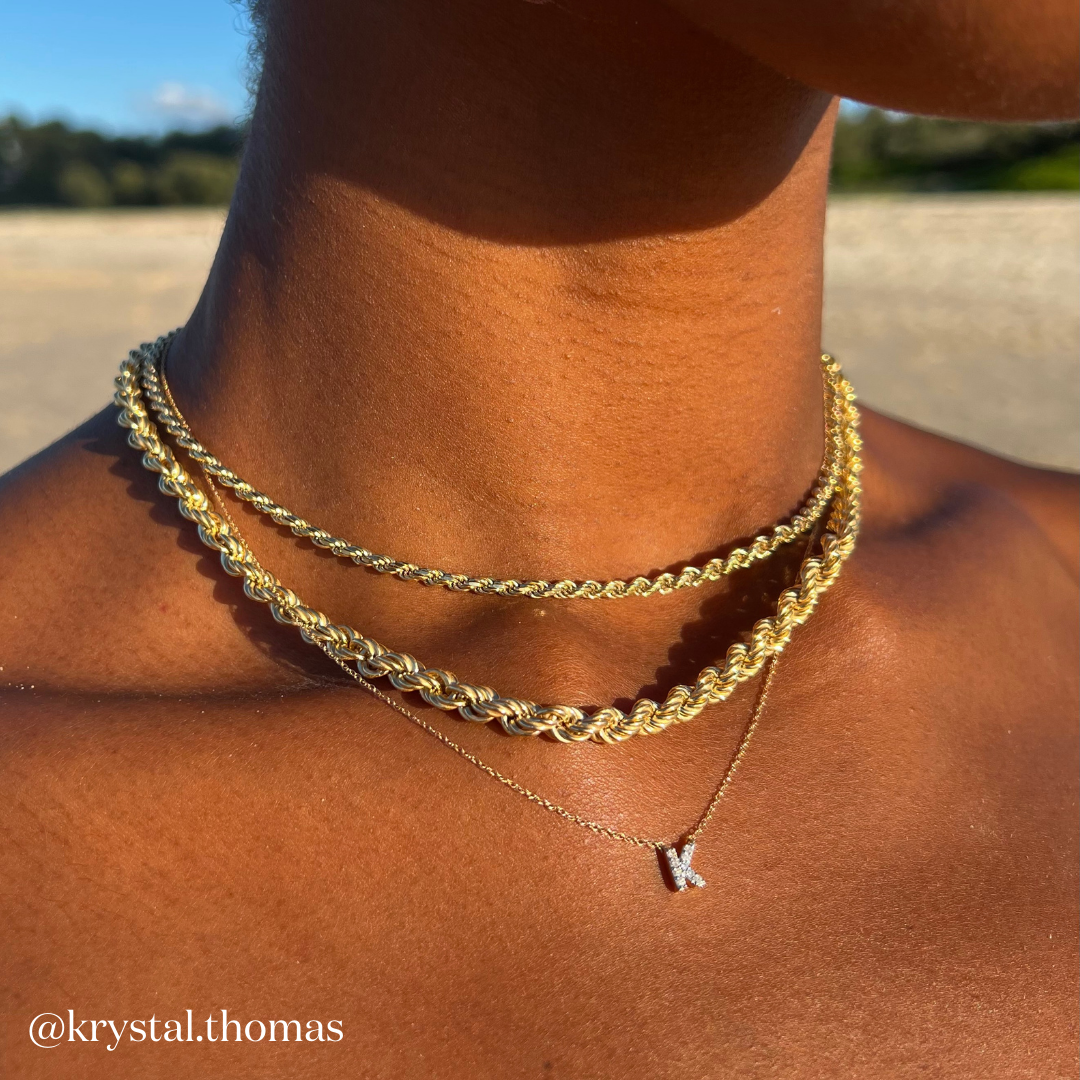 10K Gold Diamond Letter K Necklace for Women - Elegant Initial Pendant Jewelry Gift for Birthday, Anniversary & Special Occasions