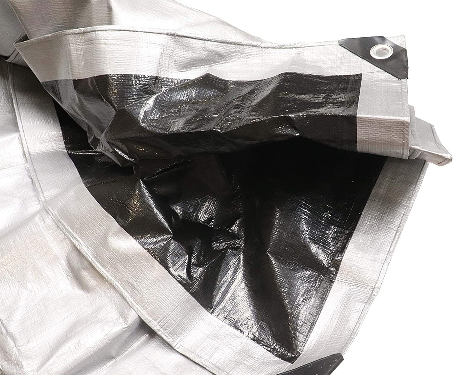 Heavy Duty Waterproof Tent Tarp - 20' x 25' UV & Tear Resistant Cover for Camping, Swimming Pools, Trucks, Boats, Furniture Protection | Indoor & Outdoor Use in Silver/Black | Perfect for Emergency Shelters, Picnics & Outdoor Events