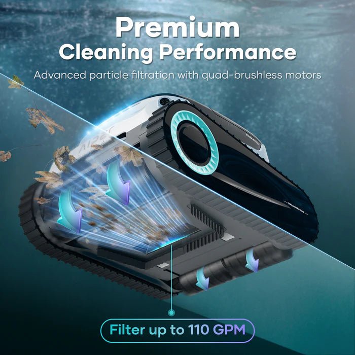 Aiper Scuba N1 Pro Cordless Robotic Pool Cleaner - Automatic Pool Vacuum for Inground & Above Ground Pools - Ideal for Cleaning Leaves, Dirt & Debris in Home Swimming Pools