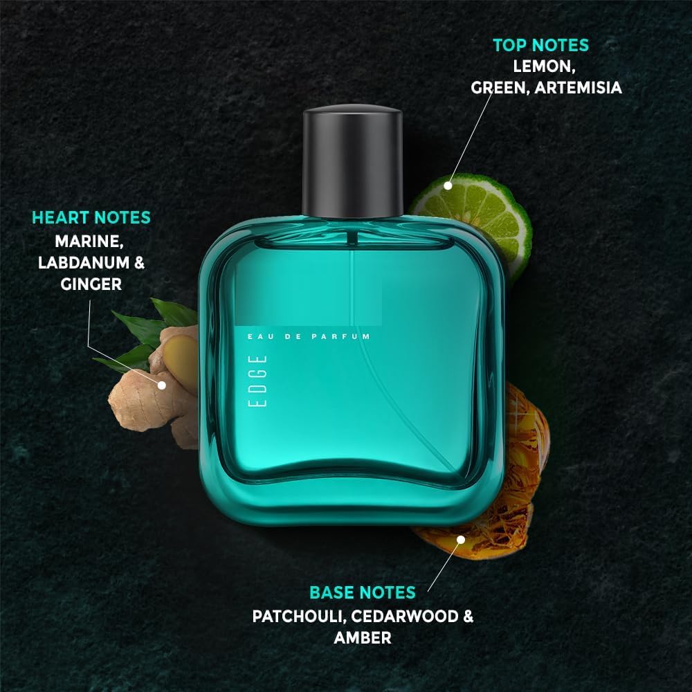 Premium PS Edge Cologne for Men - 50ml (1.69 Fl Oz) Long Lasting Eau De Parfum | Luxury Fragrance Spray | Perfect for Date Night, Office & Special Occasions