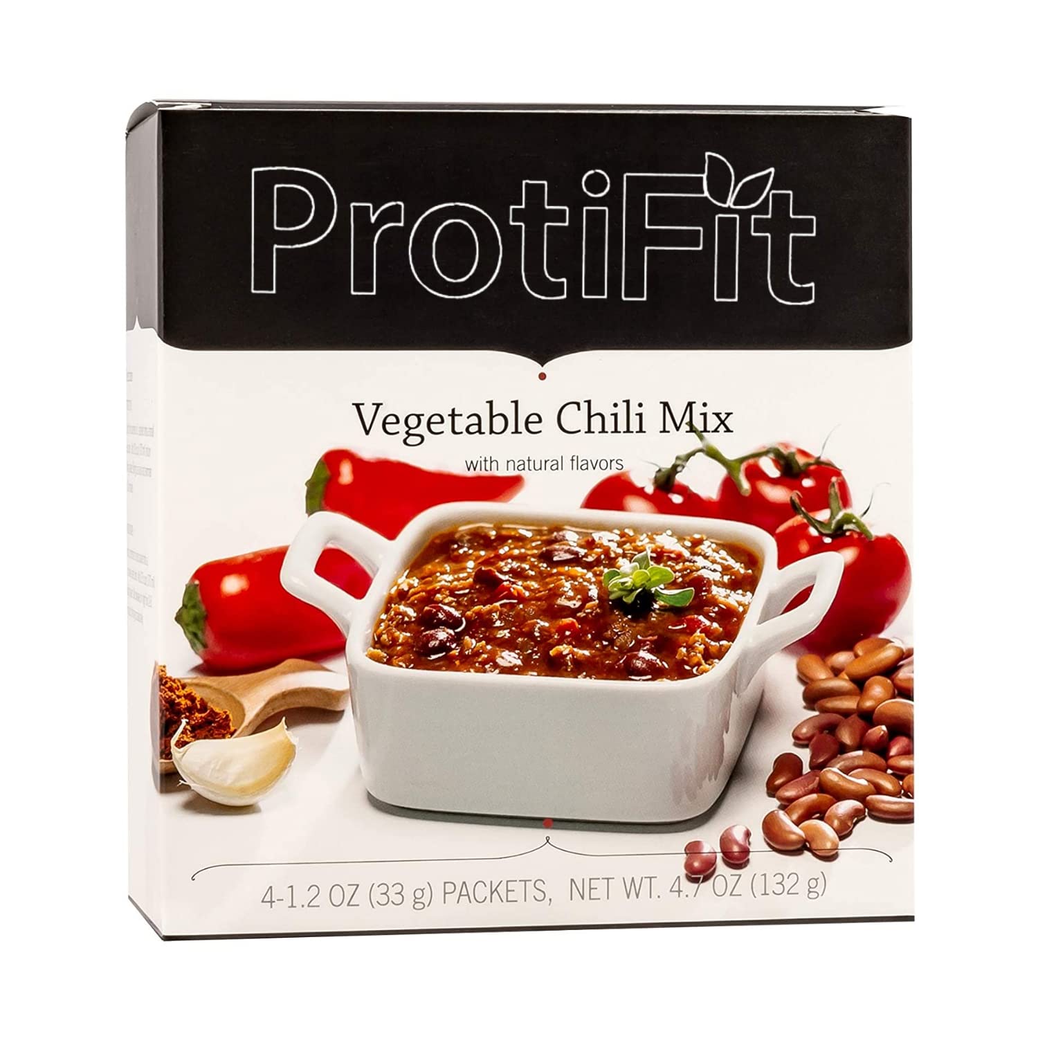PROTIFIT - High Protein Vegetable Chili Mix, 12g Protein per Serving | Low Calorie, Low Carb, Low Fat & Sugar Free | Cholesterol Free & Ideal Protein Compatible | 7 Servings per Box | Perfect for Weight Loss, Keto Diet & Healthy Meal Prep