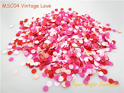 1cm 10g/bag Mixed Colors Metallic Rose Gold Mini Round Confetti Dots - Perfect for Balloon Filling, Baby Shower Decor, Wedding & Engagement Party Supplies - Vintage Love Theme Party Decorations