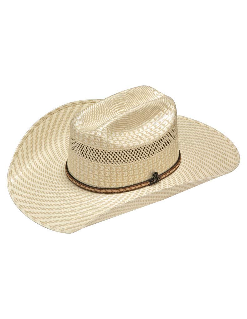 ARIAT Unisex 20X Straw Cowboy Hat - A73182 Size 7 1/8 Ivory | Western Style Sun Protection for Men & Women | Perfect for Rodeo, Ranch Work & Outdoor Events