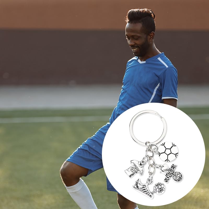 Basketball Soccer Football Sports Keychain - Best Gifts for Boys, Girls, Men & Women Sports Lovers - Durable Keyring Accessories for Fans, Team Players & Coaches - Perfect for Game Days, Birthdays & Souvenirs