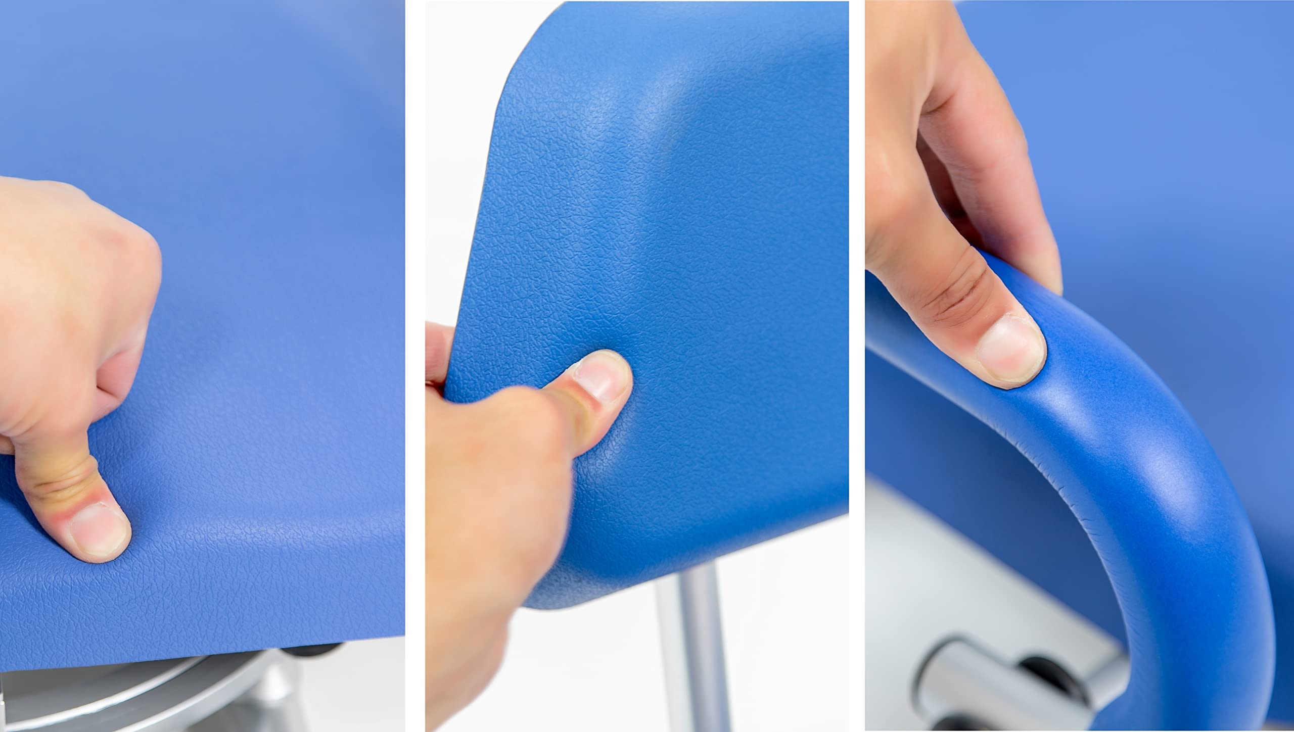 iLIVING ILG-628 Adjustable Swivel Shower Chair for Bathtub - Padded Seat with Backrest & Armrests, Slip-Resistant Tub Mount, Width Adjustable (Blue) - Ideal for Elderly, Disabled & Post-Surgery Bathing Safety