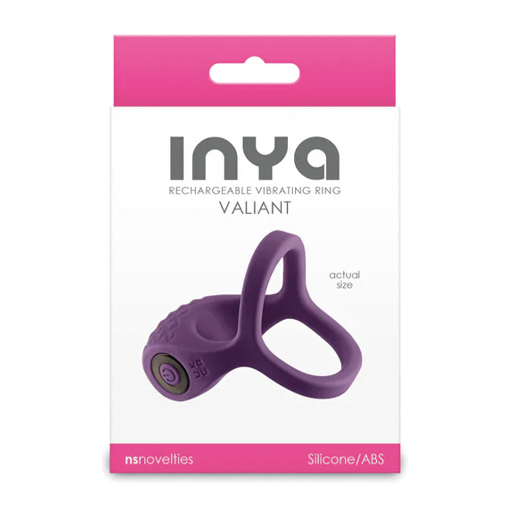 Inya Valiant Vibrating Cock & Ball Ring - Powerful Pleasure Ring for Men - Enhance Intimacy & Sensation - Perfect for Couples Play & Solo Exploration