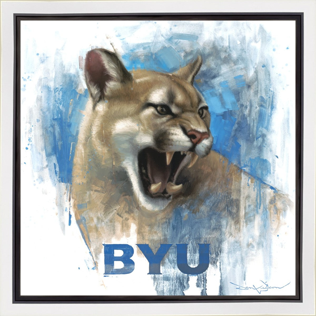 Go Cougs Gallery Wrap Canvas - Premium College Team Wall Art for Home & Office Decor - Perfect for Game Rooms, Dorm Rooms, and Fan Gifts