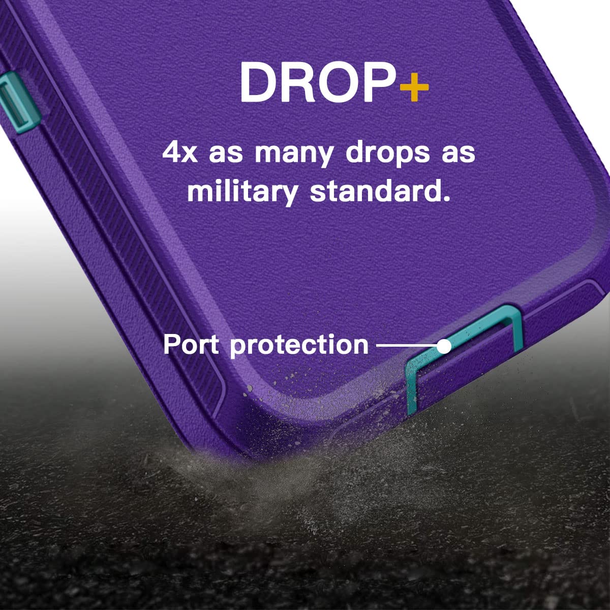 Rugged Heavy Duty Samsung Galaxy S23 Plus Case with Screen Protector - Military Grade Shockproof & Drop Protection for Samsung S23 Plus 5G - Perfect for Outdoor Adventures, Construction Work & Extreme Sports