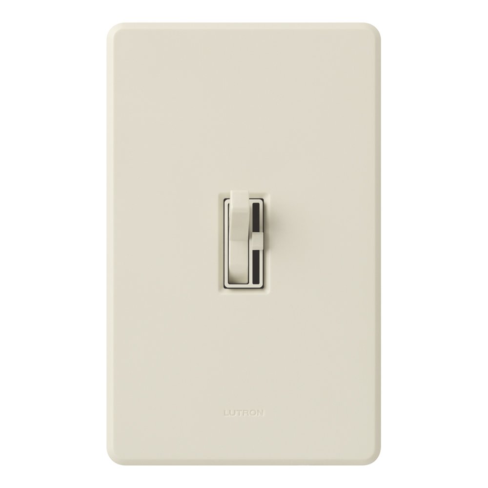 Lutron AYLV-600P-LA Light Almond Toggler Magnetic Low Voltage Dimmer Switch - Single Pole for Home & Office Lighting Control
