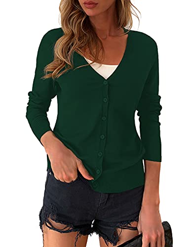 01-q-v Neck-dark Green