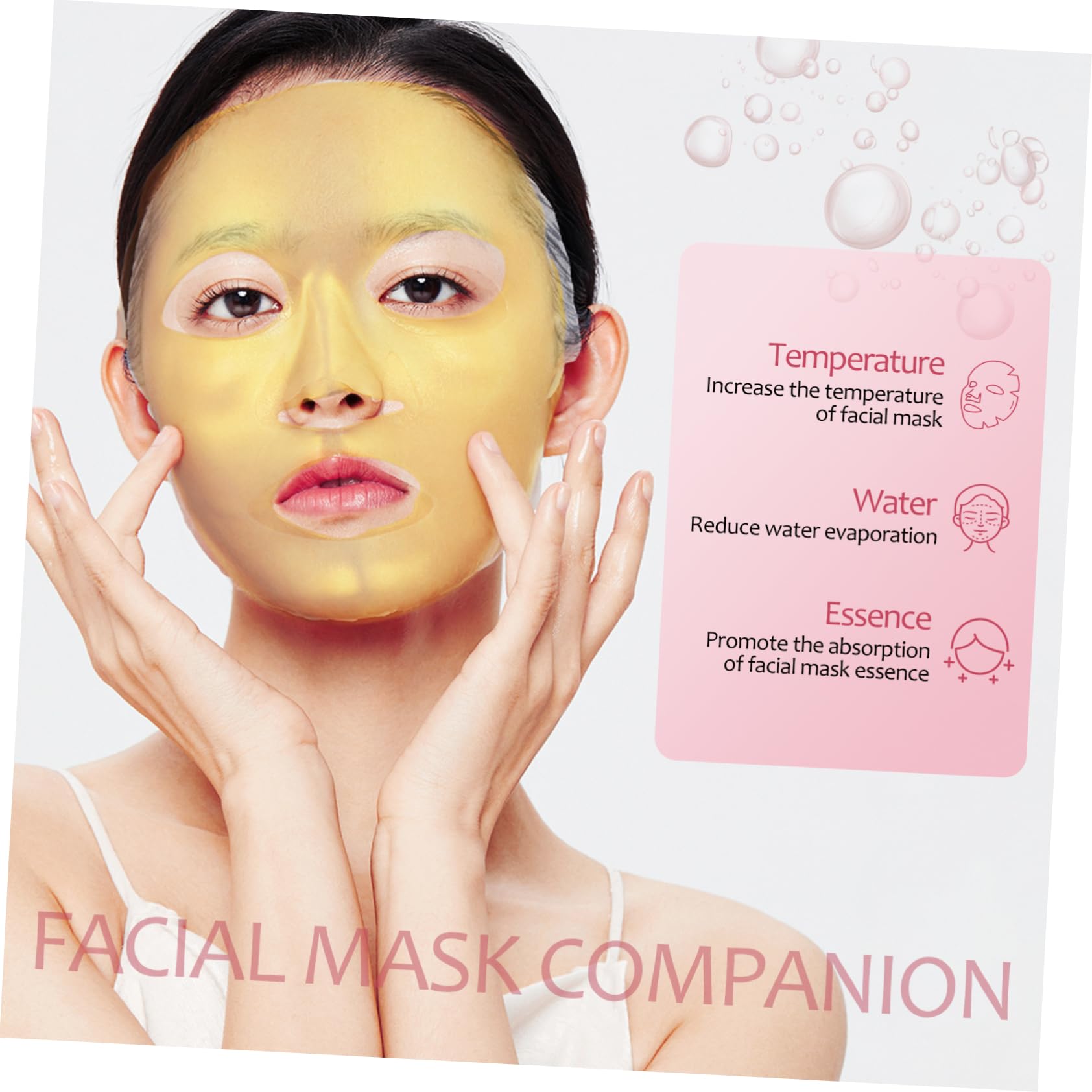 Baluue Reusable Silicone Sheet Mask Cover - 3D Face Mask Applicator for Moisturizing & Beauty - Women's Skincare Accessory (Perfect for Spa, Skincare Routine & At-Home Facial Treatments)