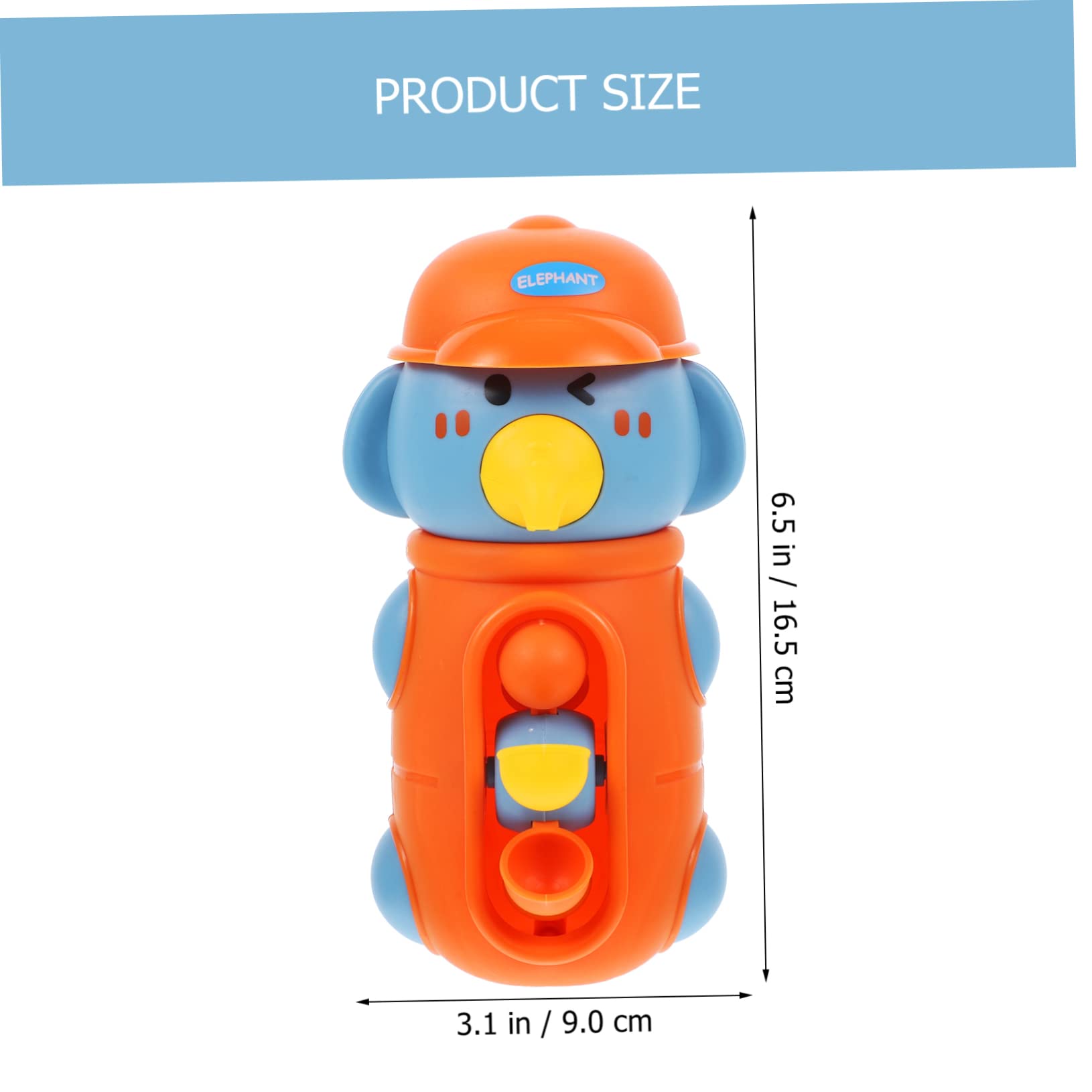HEMOTON Rotatable Elephant Bath Toy for Kids - Fun Water Play Plastic Tub Toys for Toddlers & Babies - Perfect for Bathtime, Pool, and Beach Play