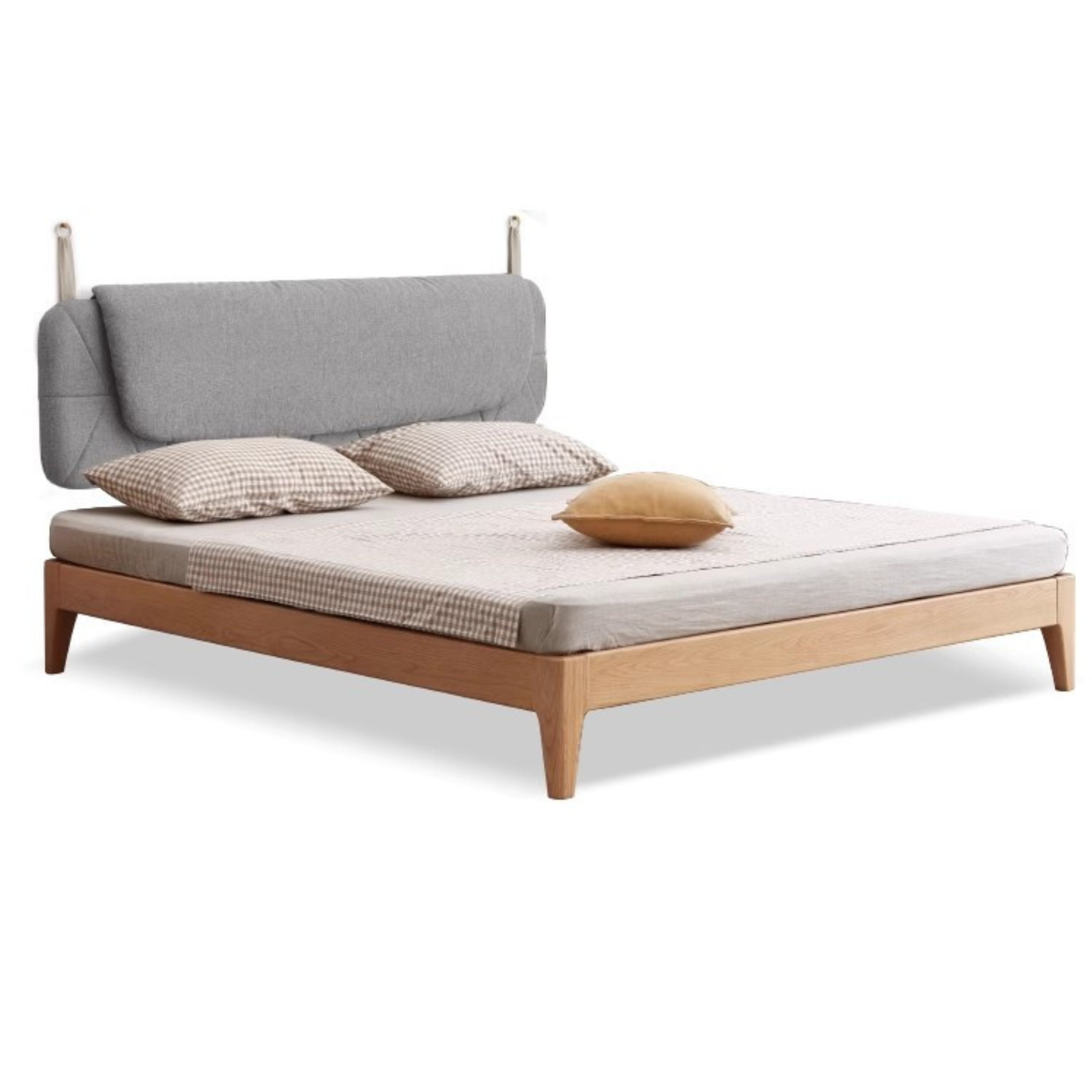 Natural Wood Color Tatami + Fog gray wall hanging soft package