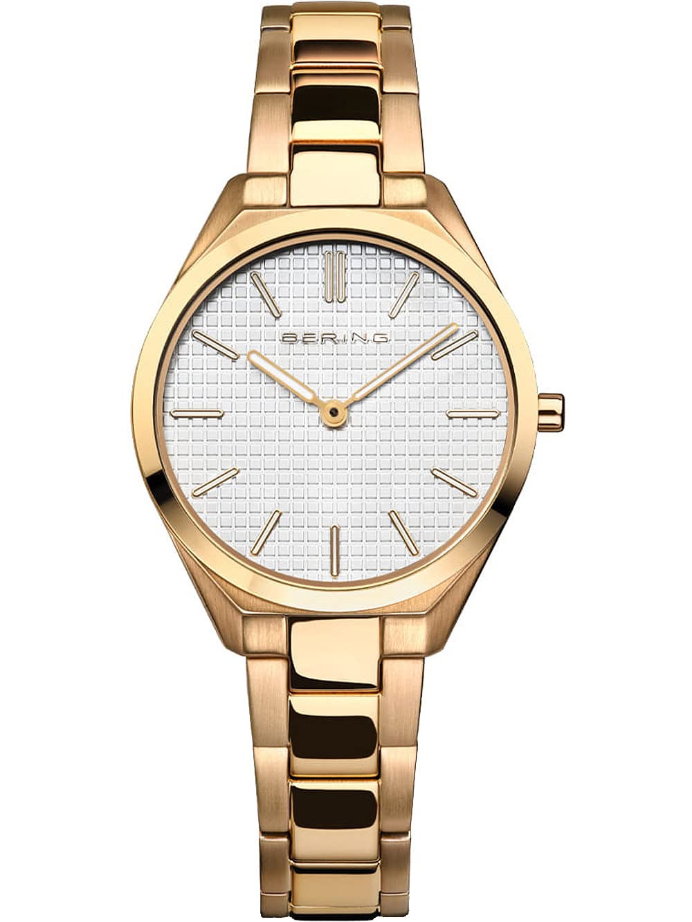 BERING Women's Ultra Slim Analog Quartz Watch - Stainless Steel Strap & Sapphire Crystal - Model 17231-734 - Elegant Dress Watch for Office & Formal Occasions