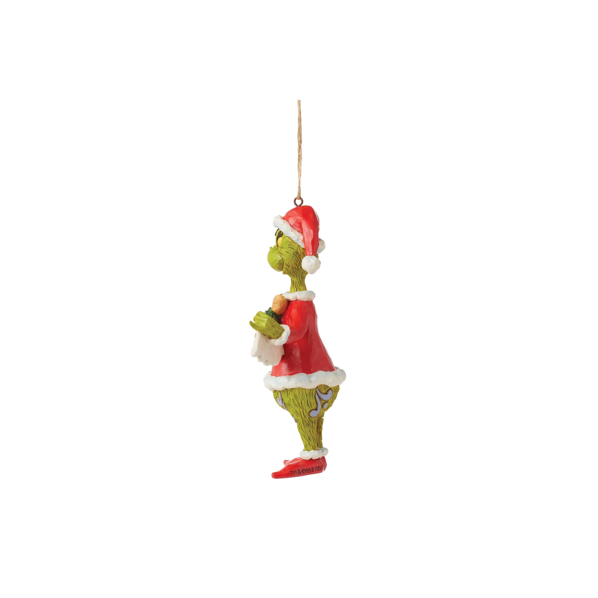 Grinch Holding Banner - Christmas Decoration for Home, Party & Holiday Decor - Perfect for Xmas Tree, Fireplace & Festive Displays