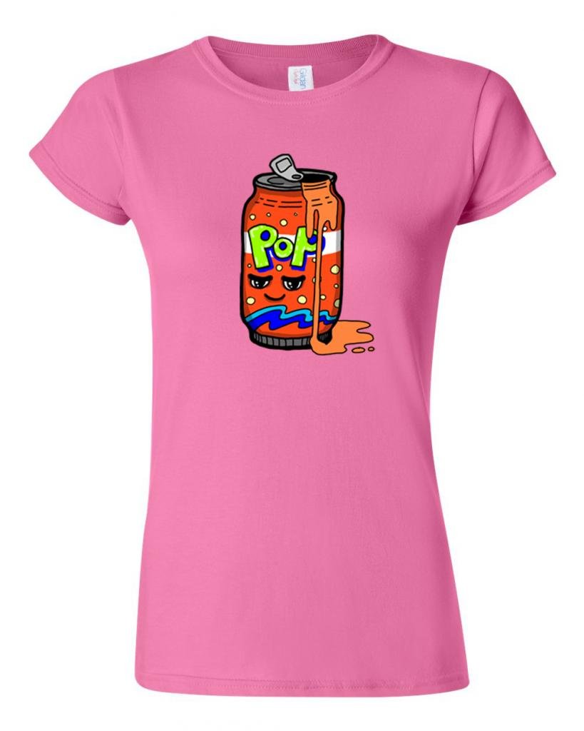 Junior Too Cute to Drink Soda Pop Can DT Novelty T-Shirt - Funny Kids Graphic Tee for Boys & Girls - Perfect for Birthday Gifts, School, and Casual Wear