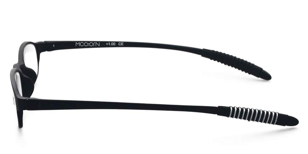 Lightweight Reading Glasses for Men & Women - Flexible Memory Plastic Frame Readers - Perfect for Reading, Computer Work & Daily Use
