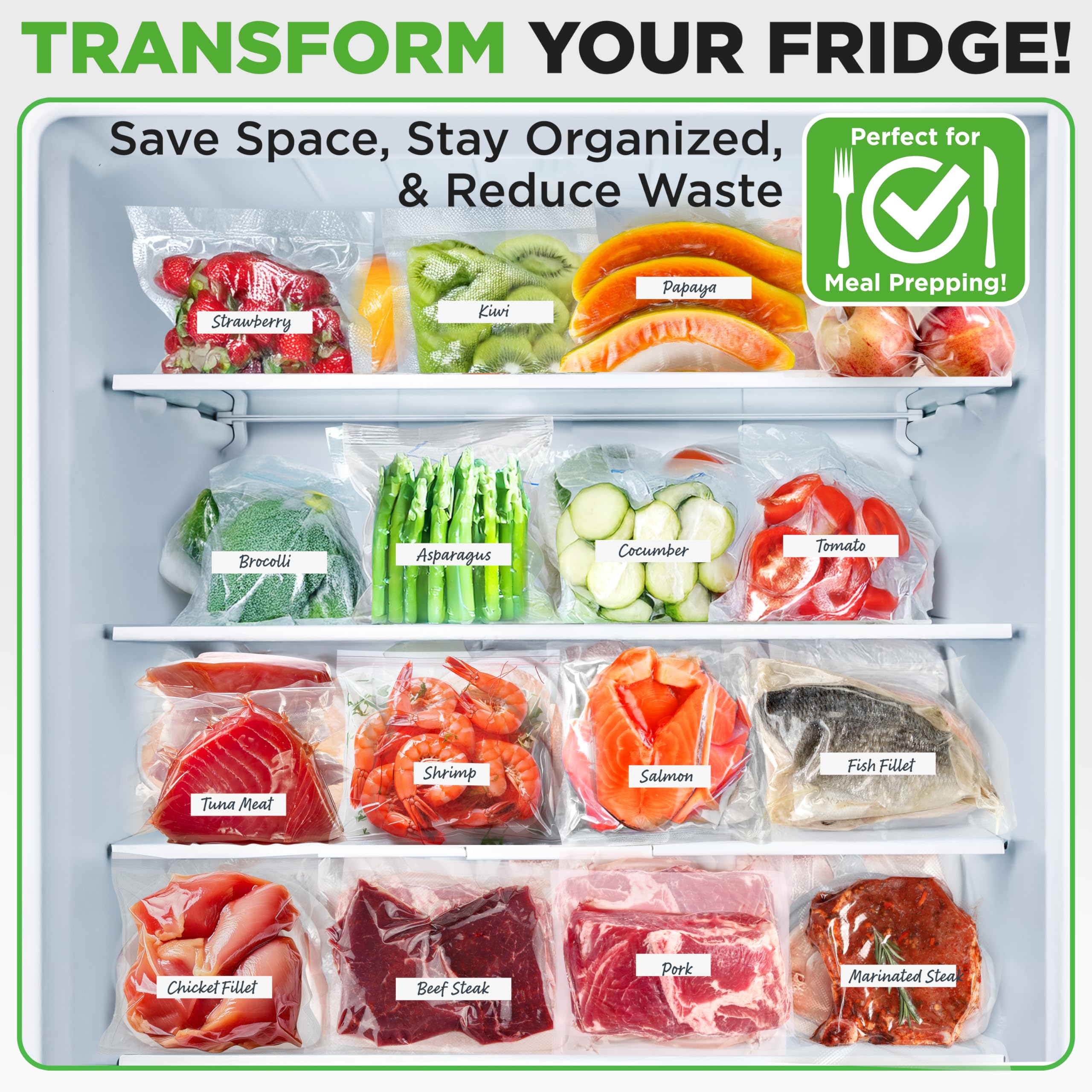 NutriChef Vacuum Sealer Bags 11