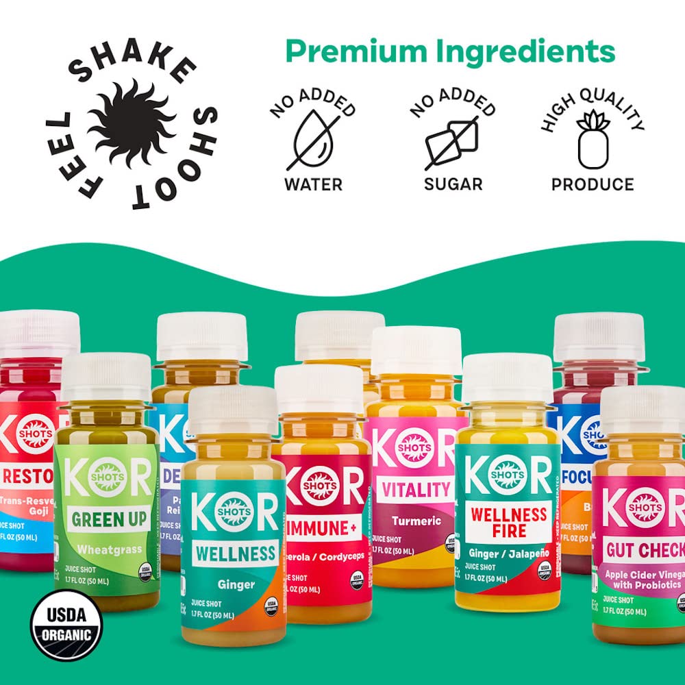 Organic Apple Cider Vinegar Probiotics Shot - 24 Pack (1.7 Fl Oz Each) with 1 Billion CFU for Gut Health & Digestion - USDA Certified - Perfect for Daily Wellness Routine & On-the-Go Immune Support