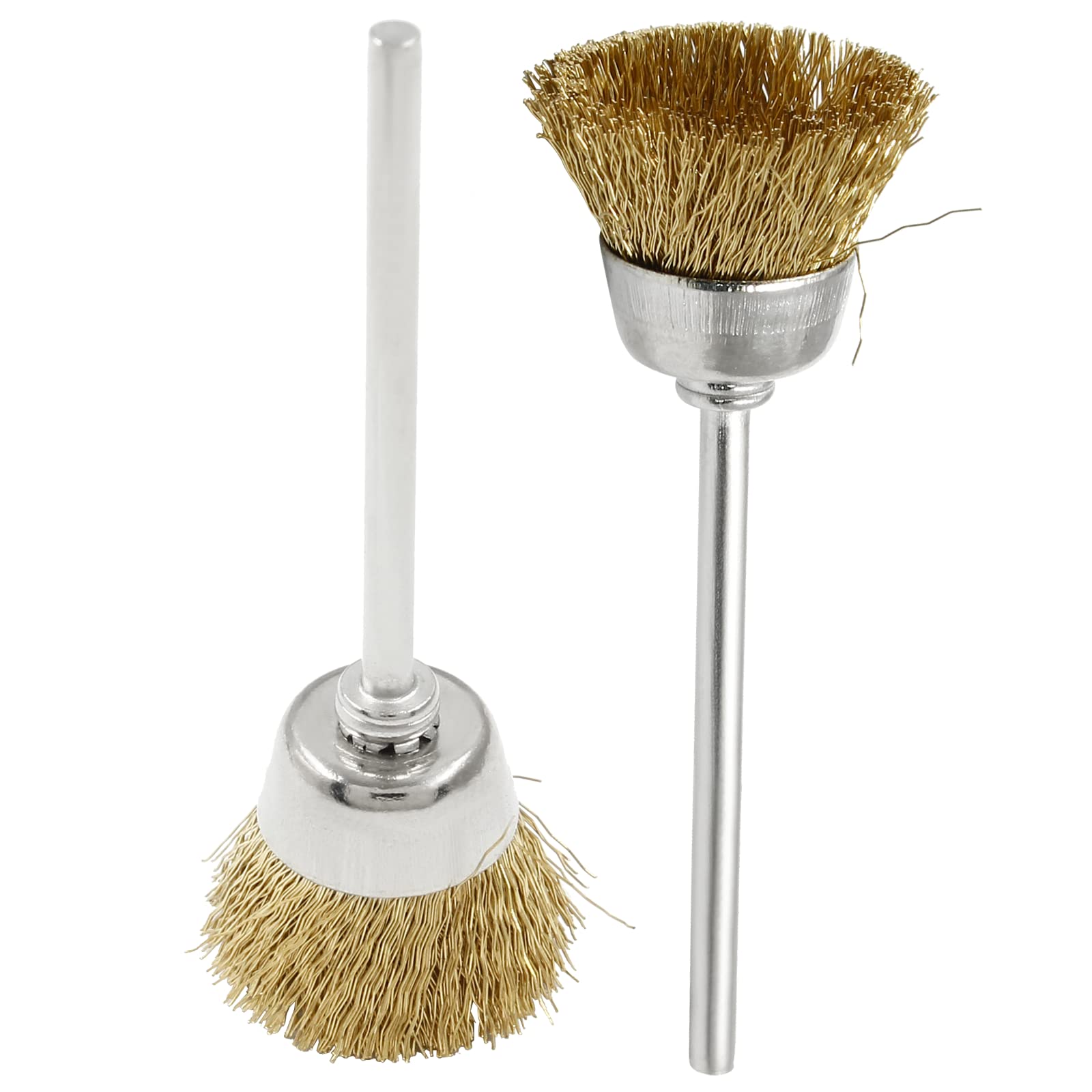 20Pcs Brass Wire Wheel Brushes with 3/32