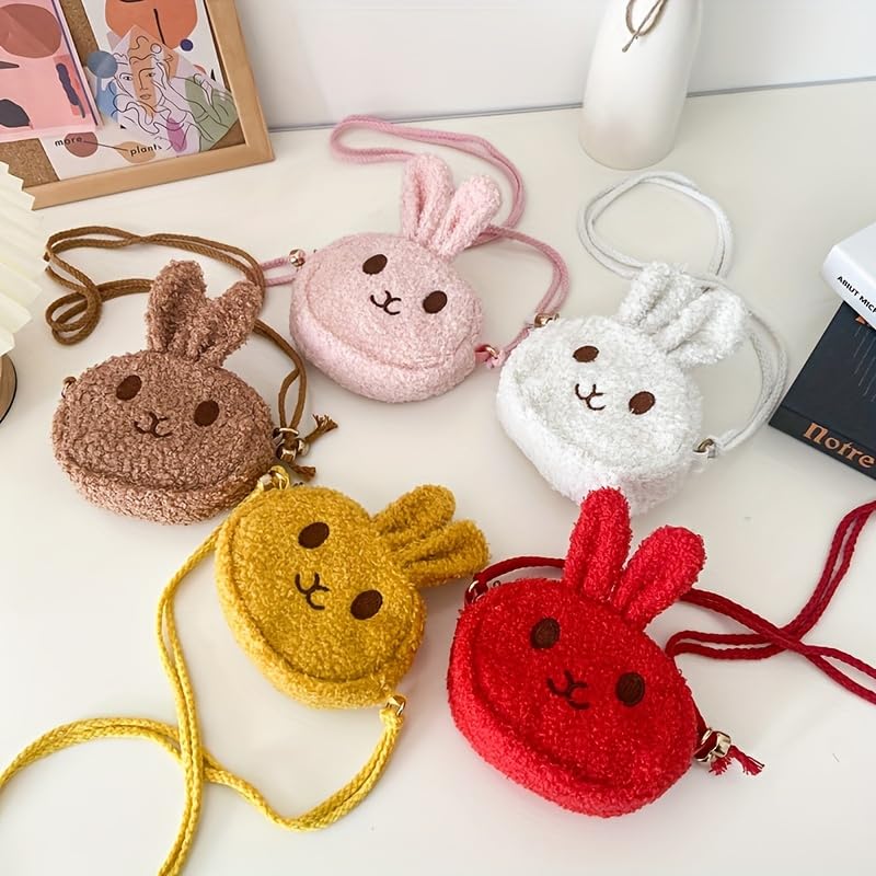 SYGA Kids Girls Bunny Rabbit Cat Cartoon Messenger Bag - Cute Small Shoulder Purse for School, Travel & Daily Use