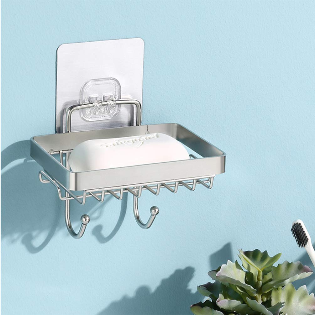 Cabilock Hanging Sponge & Soap Holder - Rustproof Bathroom Sink Storage Rack for Kitchen & Bathroom Organization (1-Pack) - Perfect for Small Spaces, RV, Dorm & Apartment Living
