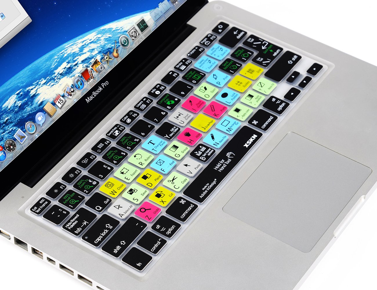 Adobe InDesign Shortcut Keyboard Cover - Hot Keys Skin for MacBook Air 13