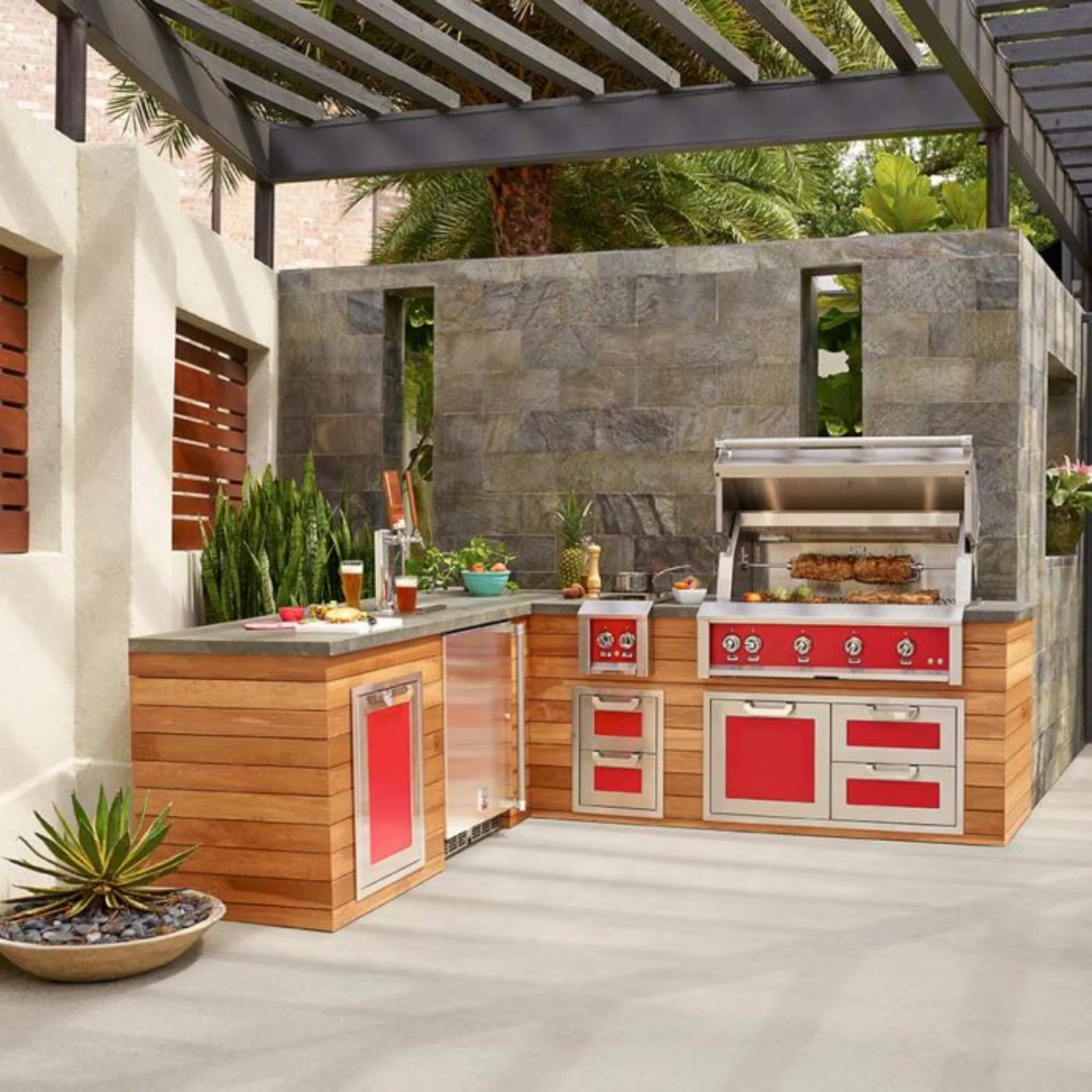 Hestan 42-Inch Built-In Gas Grill - GBR42 - Premium Outdoor Cooking for Backyard BBQs & Patio Entertaining