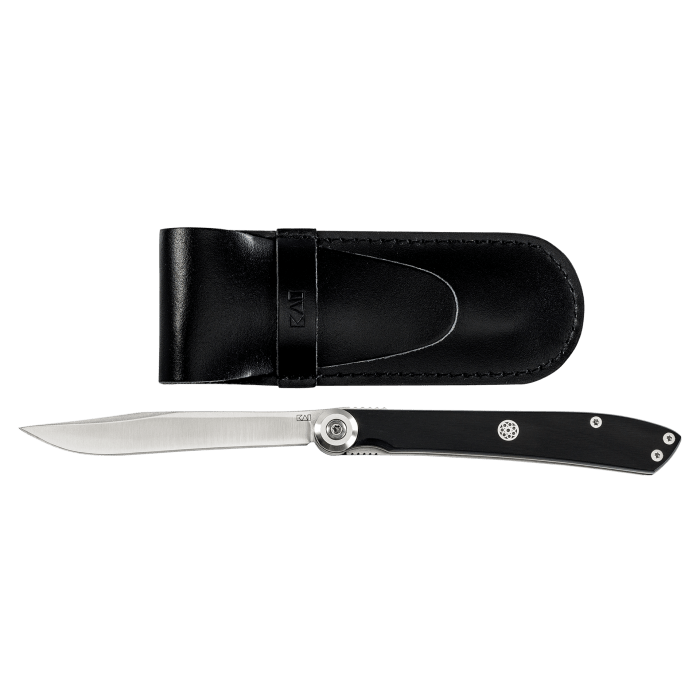 Shun Kai Premium 8-Inch Steak Knife - Ergonomic Black Handle for Effortless Cutting - Perfect for Grilling, BBQ, and Fine Dining at Home