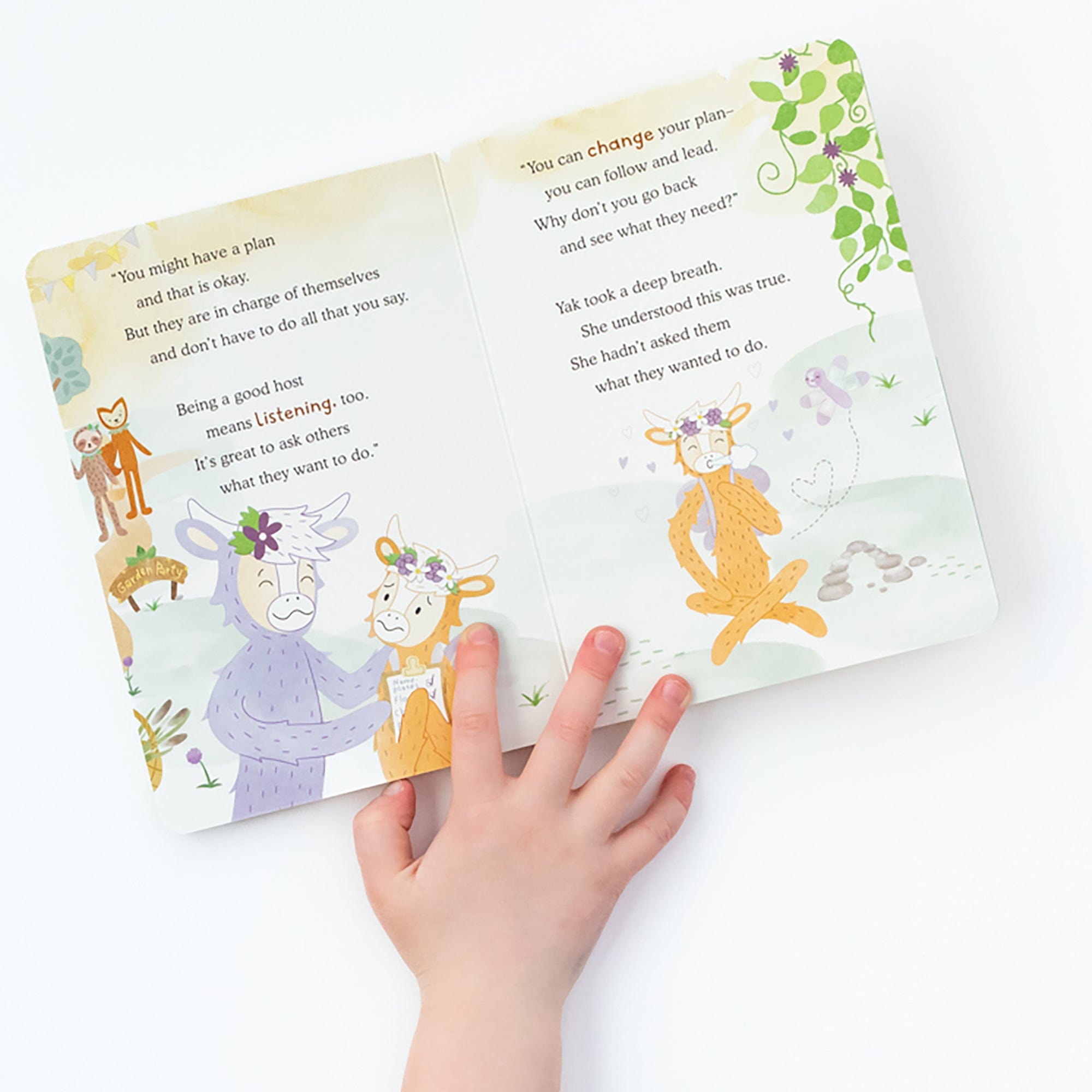 Yak's Garden Party Board Book - Interactive Toddler Learning Book for Kids | Perfect for Storytime, Early Education & Birthday Gifts