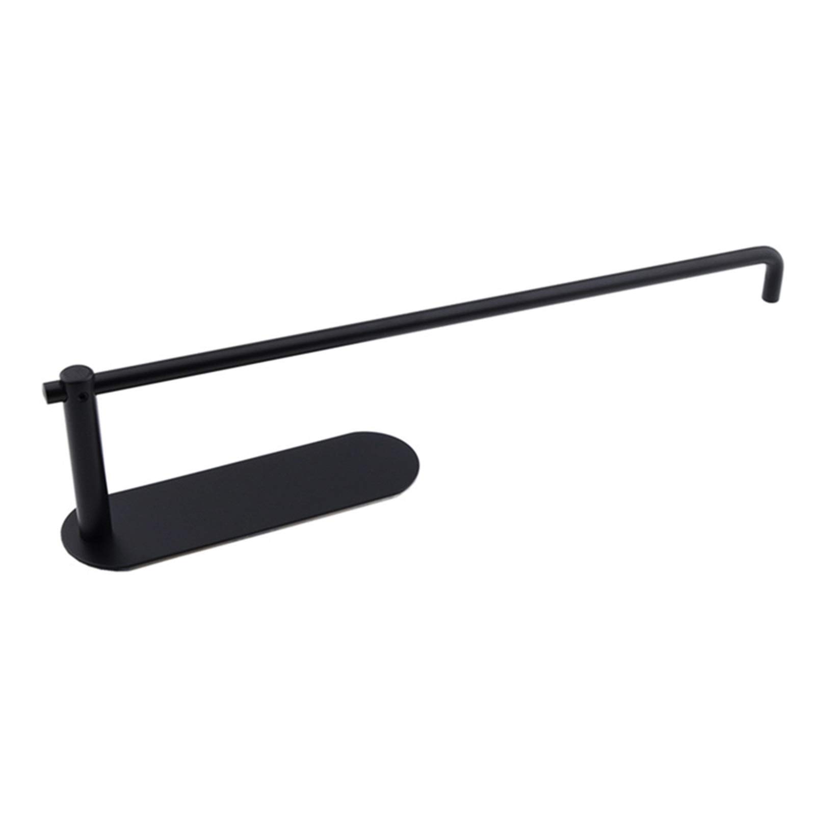 Stainless Steel Punch-Free Kitchen Paper Towel Holder - Durable & Rustproof Paper Towel Rack for Home, Kitchen, Office (Black) | Perfect for Countertop, Under Cabinet & Pantry Organization