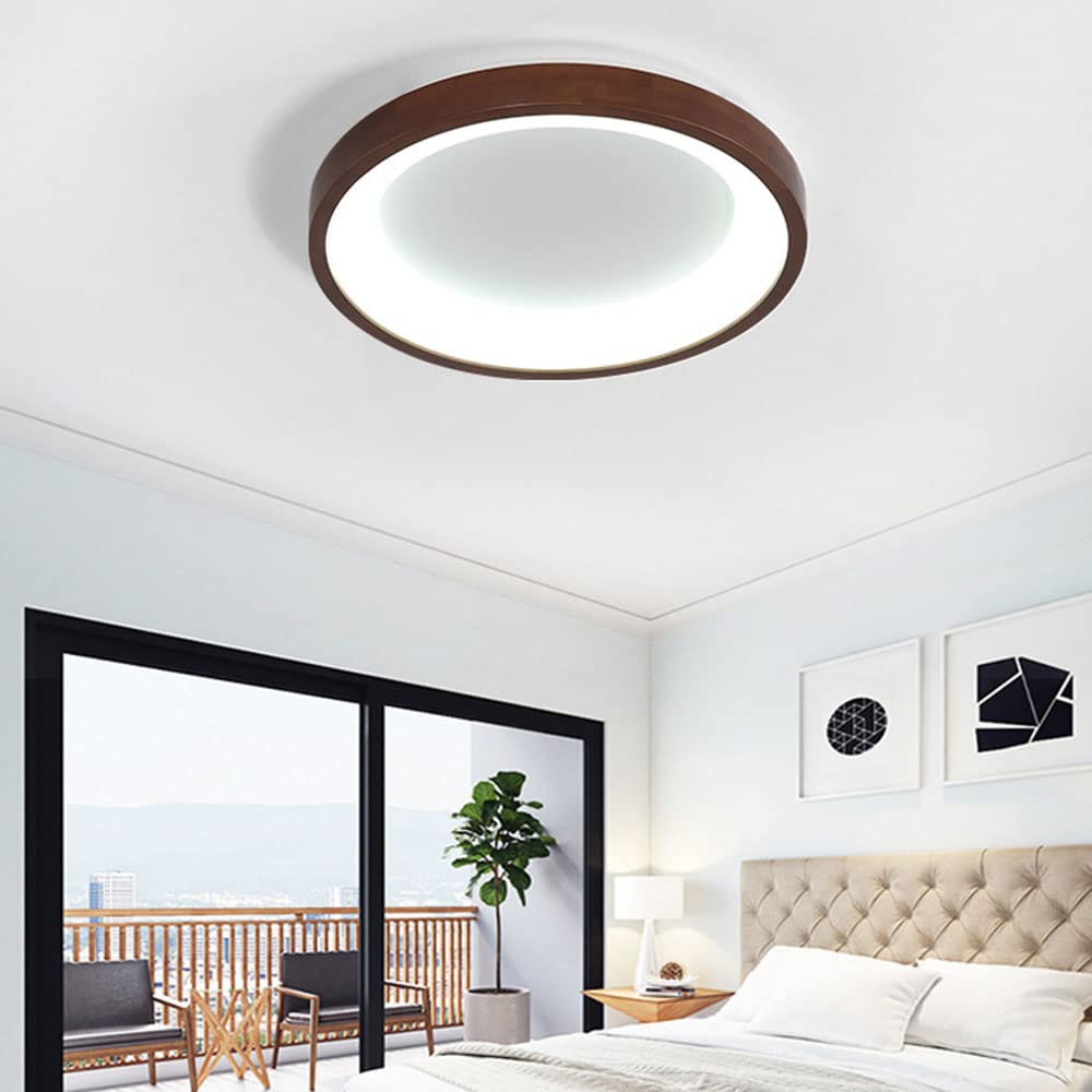 Modern Round LED Ceiling Light Fixture - 3000K Warm White, Flush Mount, Nordic Style for Kitchen, Bedroom, Laundry, Hotel | Energy Saving, Dimmable Decorative Lighting for Home & Commercial Spaces