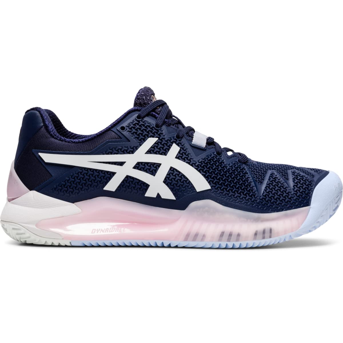 ASICS Women's Gel-Resolution 8 Clay Court Tennis Shoes - Lightweight Stability for Competitive Play on Clay Courts
