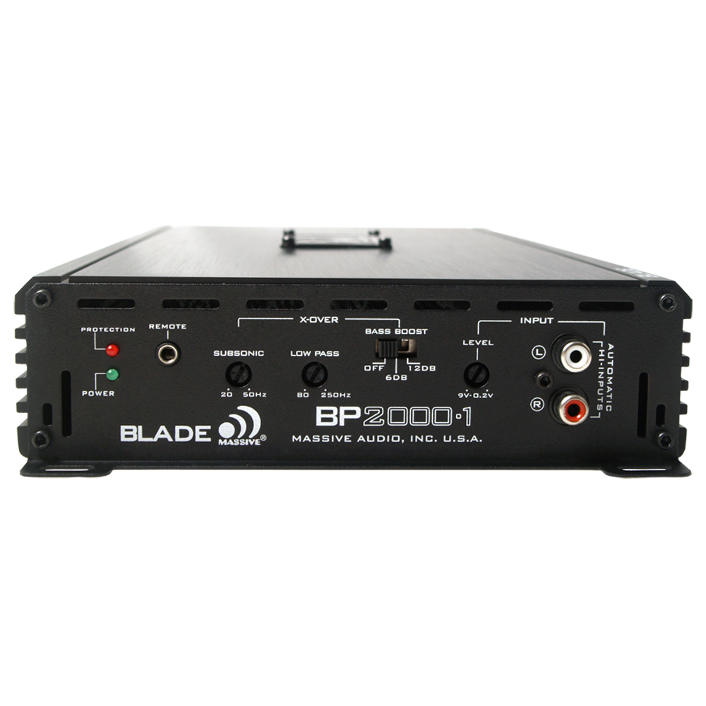 BP2000.1 1000W RMS Mono Car Amplifier - 1 Ohm Stable Digital Bass Amp for Subwoofers | Perfect for Car Audio Systems & Bass Enthusiasts