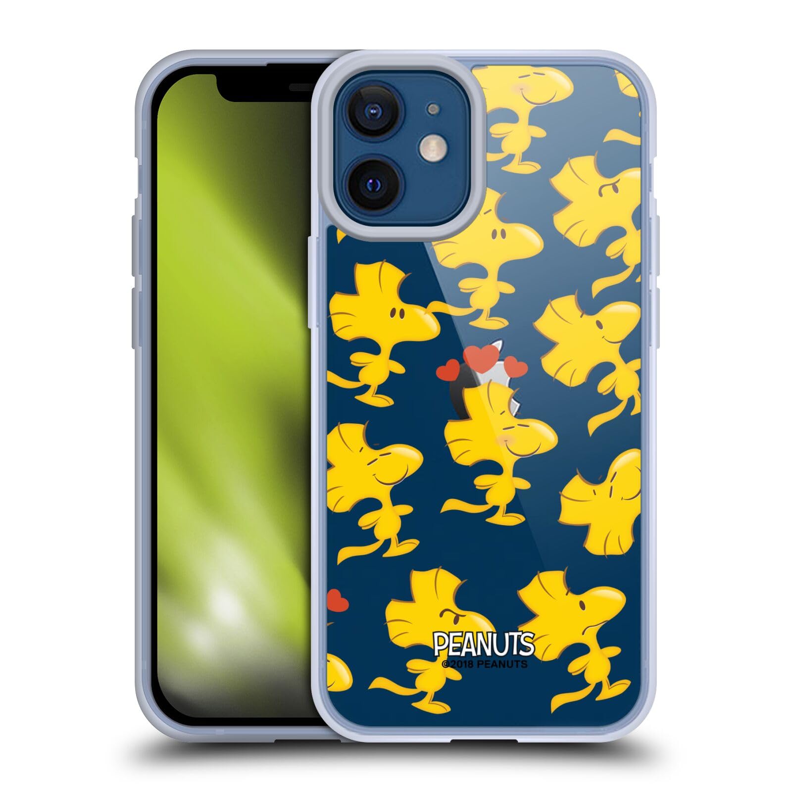 Officially Licensed Peanuts Woodstock Soft Gel Case for Apple iPhone 12 Mini - Cute Cartoon Character Phone Cover - Perfect for Fans, Daily Use & Gift Giving