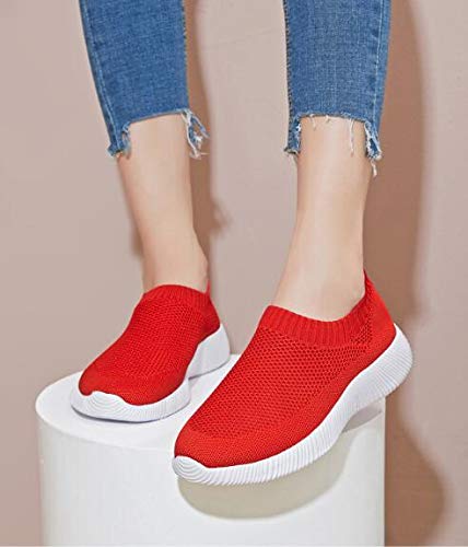 Women's Slip On Sneakers - Breathable Mesh Casual Walking Shoes for Women | Lightweight Tennis Shoes for Gym, Running & Everyday Wear