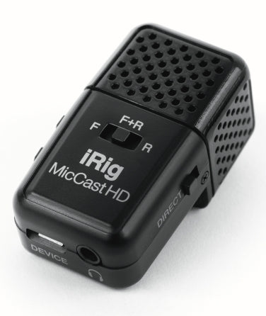 IK Multimedia iRig Mic Cast HD Dual Sided Digital Microphone for iPad iPhone Android - Perfect for Podcasting, Streaming & Mobile Recording