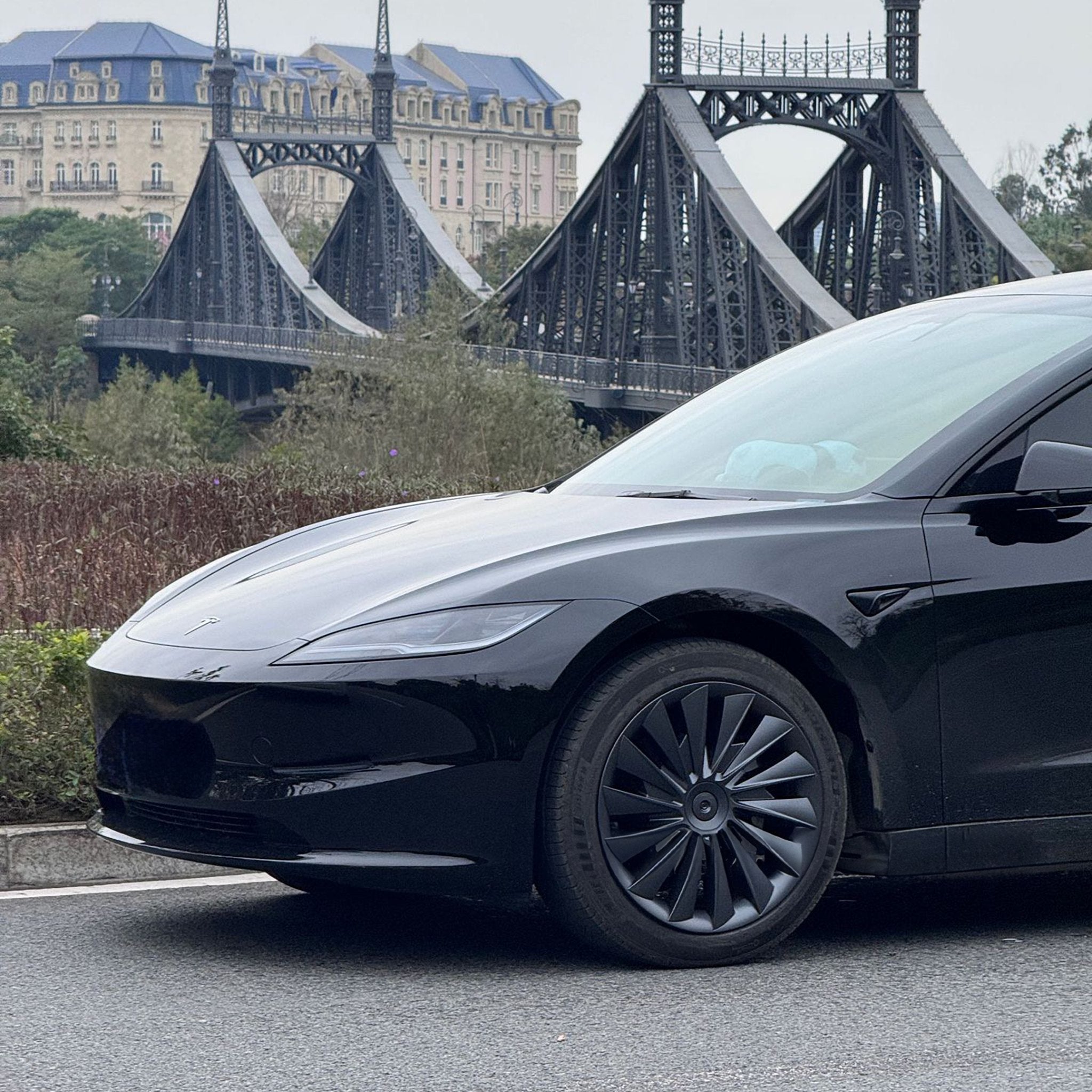 2024+ Tesla Model 3 Highland 18'' Cyclone Hubcaps - Premium Wheel Covers for Enhanced Style & Protection (Perfect for Road Trips & Daily Commutes)