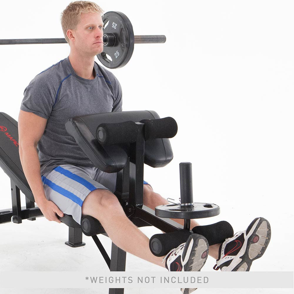 Marcy Club MKB 733 Olympic Weight Bench - Adjustable Strength Training Equipment for Home Gym | Perfect for Weightlifting, Bodybuilding & Fitness Workouts