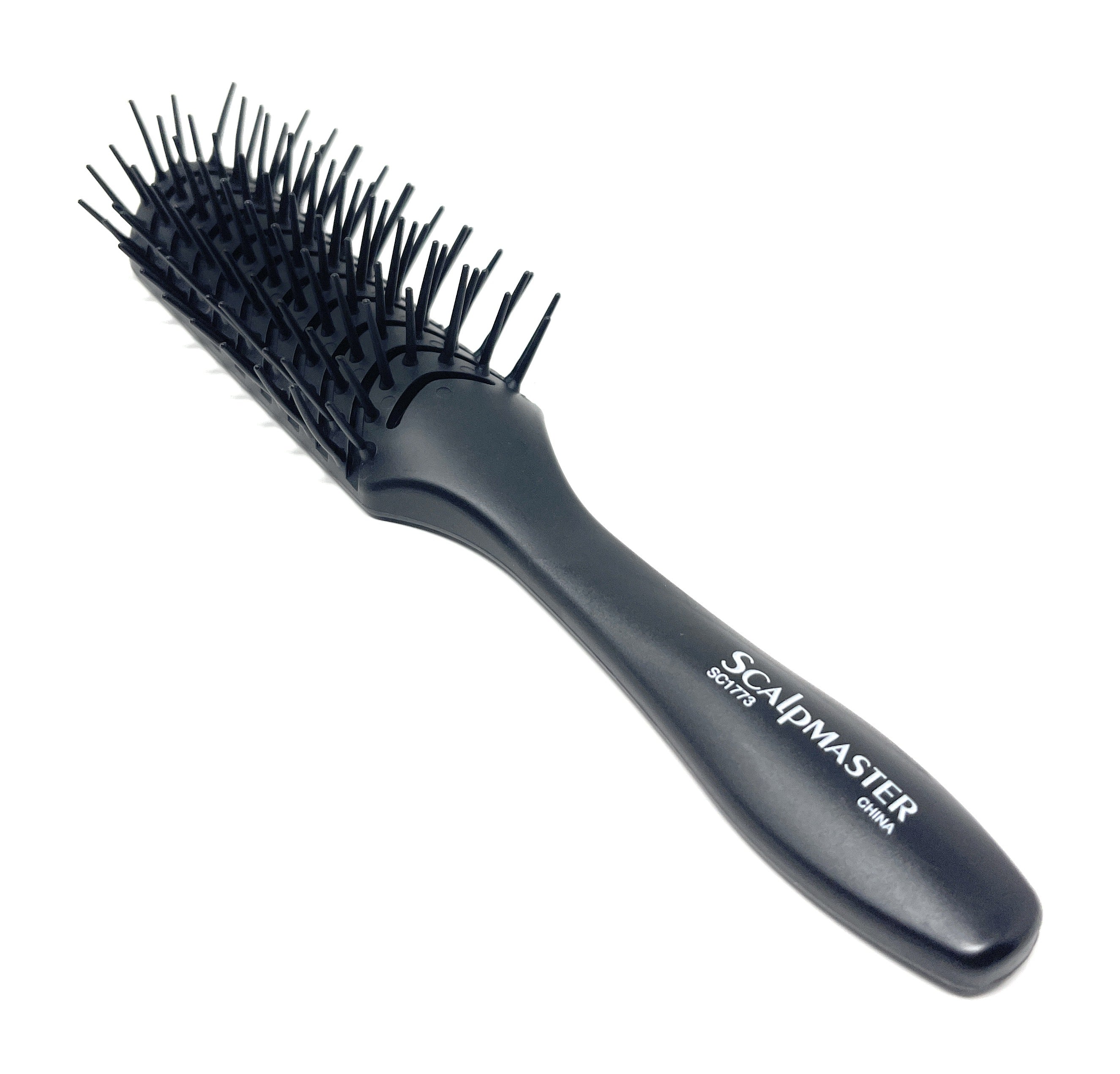 Scalpmaster Vent Hair Brush with Soft Flexible Teeth - Detangling & Straightening Brush for Smooth, Tangle-Free Hair (1 Piece) - Perfect for Daily Styling, Salon Use & Travel