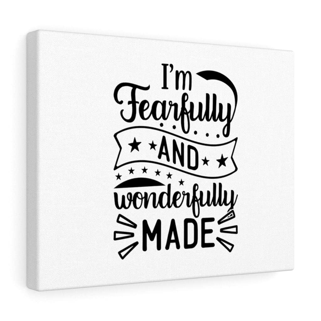 Fearfully and Wonderfully Made Christian Wall Art - Bible Verse Print for Home Decor - Ready to Hang Scripture Wall Art for Bedroom, Living Room & Church
