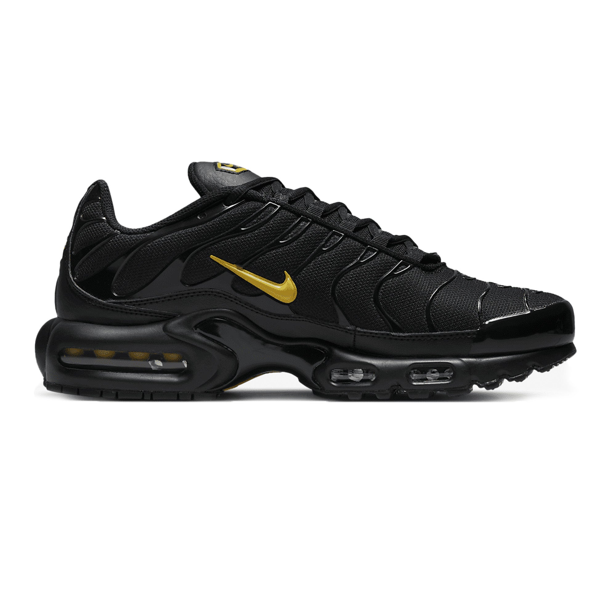 Nike Air Max TN Plus 'Multi Swoosh Black' Men's Running Shoes (2022) - Comfortable Cushioning for Gym Workouts & Streetwear Fashion