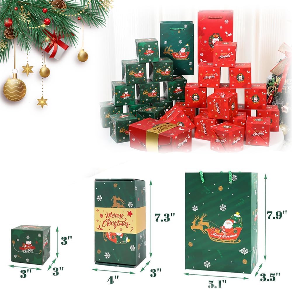2024 Surprise Gift Box Explosion - 10-Piece Green Mystery Box with Money & Creative Gifts | Perfect for Birthdays, Anniversaries & Special Occasions