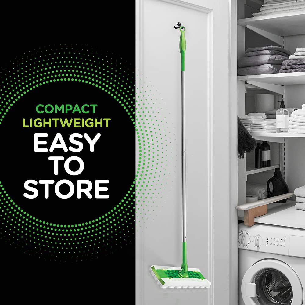 Swiffer Sweeper Heavy Duty Cleaning Kit - 2-in-1 Dry & Wet Multi-Surface Floor Mop with 40 Heavy Duty Pads, 14 Dry & 5 Wet Cloths - Perfect for Hardwood, Tile & Laminate Floors - Ideal for Homes, Offices & Pet Owners