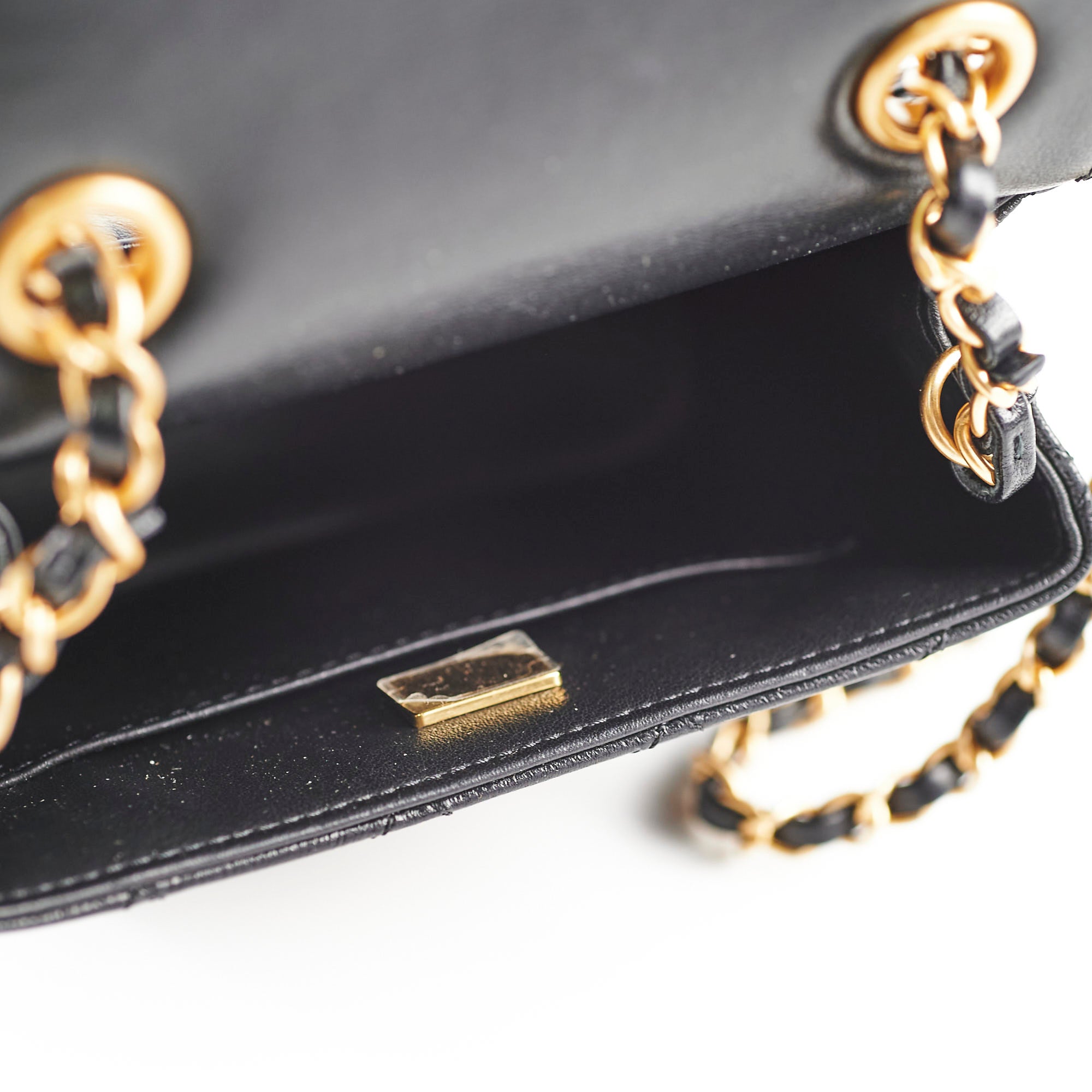 Chanel 2022 Seasonal Square Black Goat Skin Bag with Microchip - Luxury Designer Handbag for Women, Perfect for Evening Parties & Special Occasions