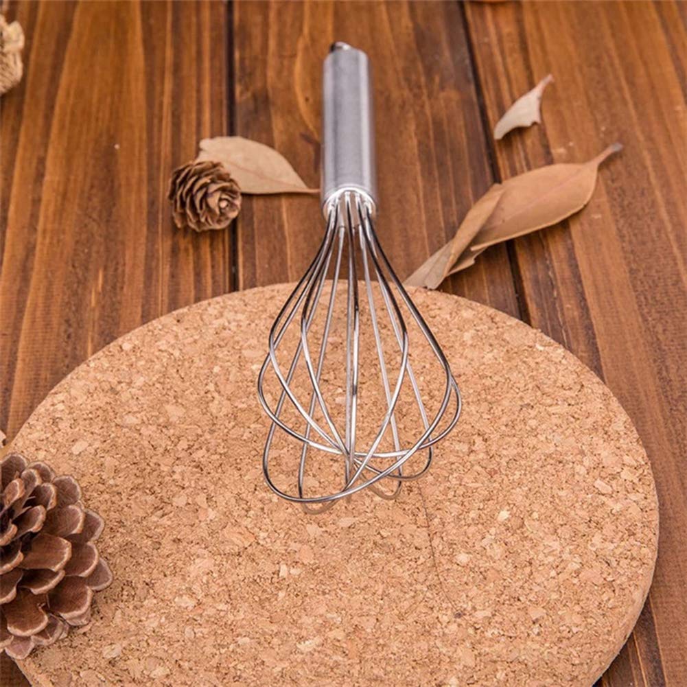 8/10/12 Inch Stainless Steel Balloon Whisk - Durable Wire Egg Beater & Mixer for Baking, Cooking, Whipping Cream - Perfect Kitchen Tool for Home Bakers & Chefs (Ideal for Cakes, Meringues, Pancakes & More)