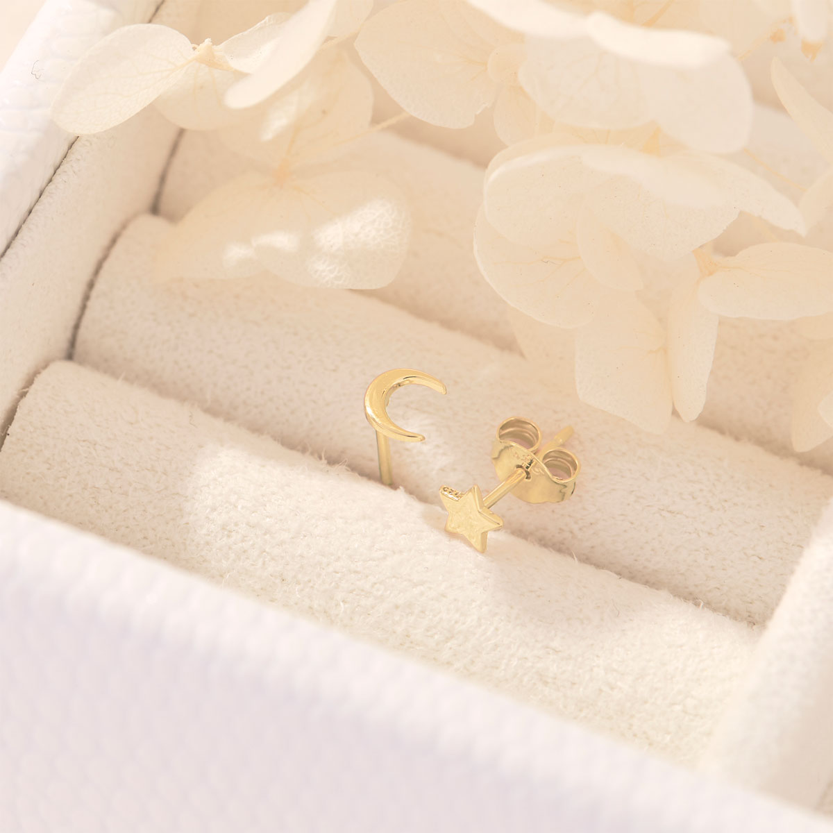 Galaxy Stud Earrings 14K Gold Plated - Elegant Starry Night Earrings for Women | Perfect for Parties, Weddings & Everyday Wear