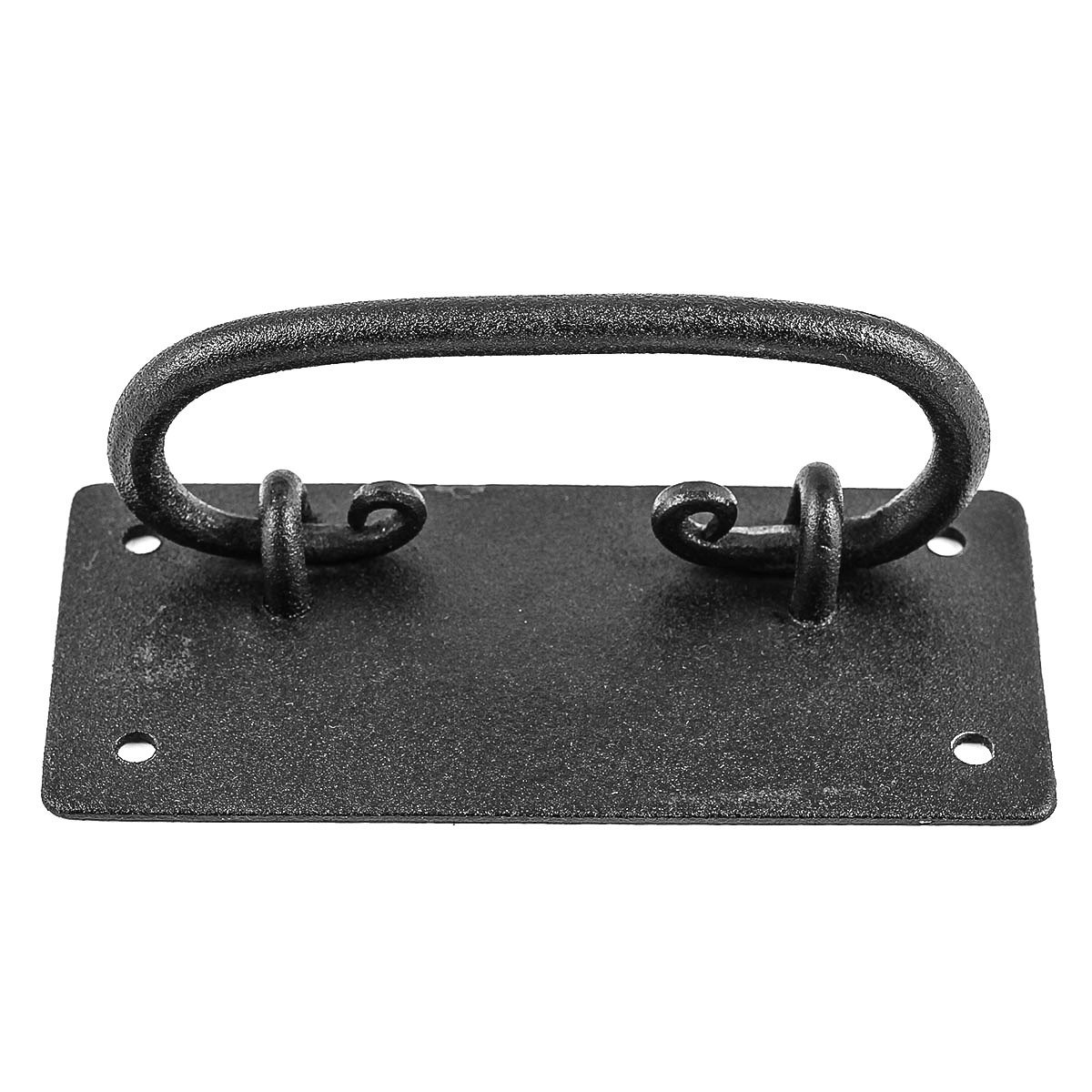 Black Wrought Iron Drawer Bail Pulls 4.4 Inch - Cabinet Hardware with Mounting Screws for Kitchen, Bathroom & Furniture Renovation | Renovators Supply Manufacturing
