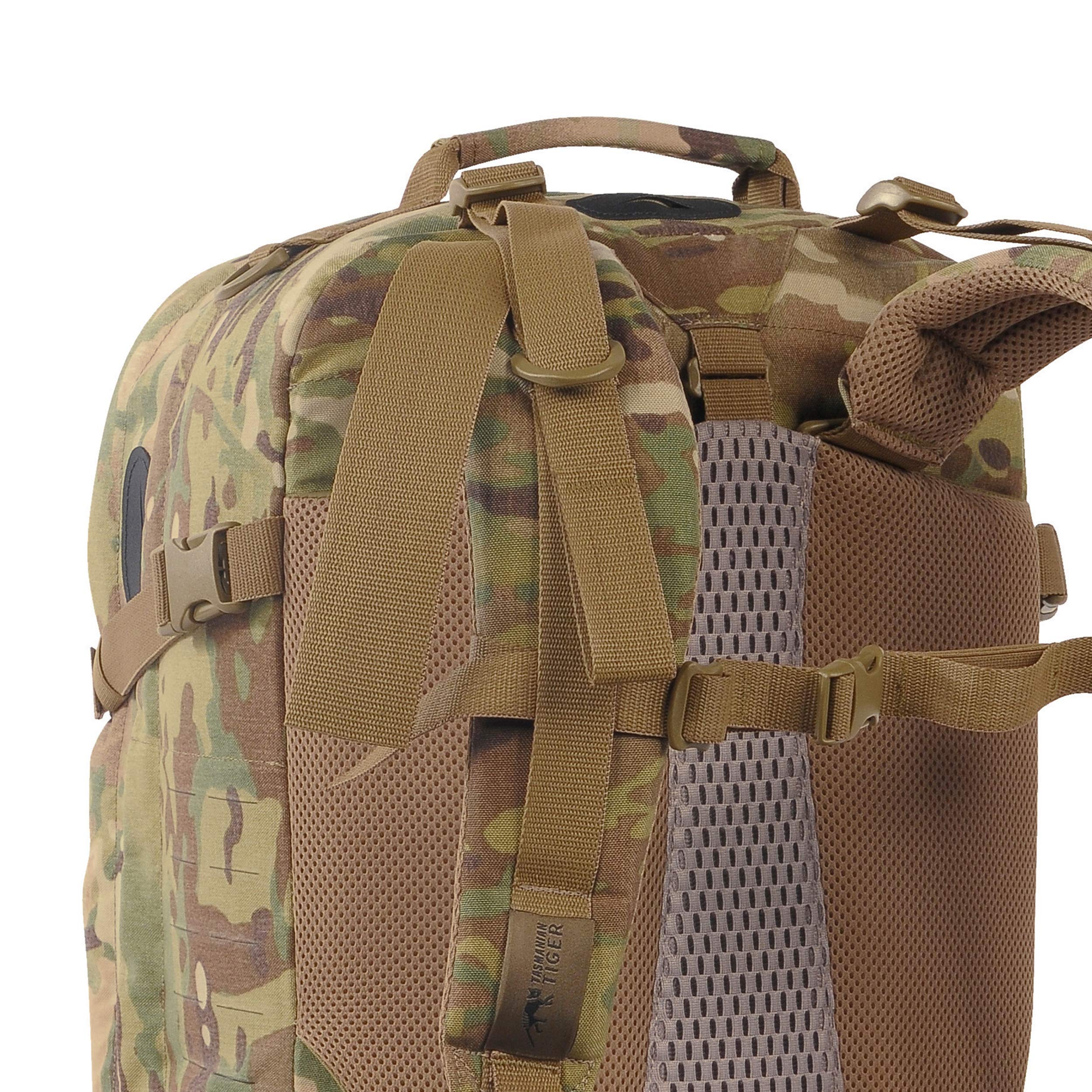 Tasmanian Tiger Mission Pack Mk II 37L Tactical Backpack - Military Grade Combat Backpack with Laser Cut MOLLE System & YKK RC Zippers (Multicam) - Perfect for Outdoor Adventures, Hiking, Airsoft & Military Operations